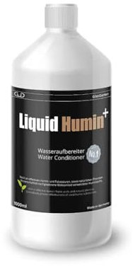 GlasGarten Liquid Humin 1000ml - Huminstoffe und Fulvosäuren für Süßwasseraquarien und Gartenteiche | Krankheitsvorbeugend | ideal für verschiedenste Arten von Zierfischen und Garnelen