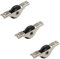 Puleggia in nylon per porte scorrevoli, 40 mm, colore nero, 3 pezzi, ruote a rullo per porte schermate, armadi, armadi, ante scorrevoli, porta della doccia in metallo, mobili per la casa