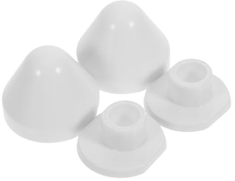 Hemobllo 2pcs Wall Hanging Toilet Bolt Covers Plastic Cap Bathroom Decorative Accessories Universal Toilet Repair Parts Restroom Decor