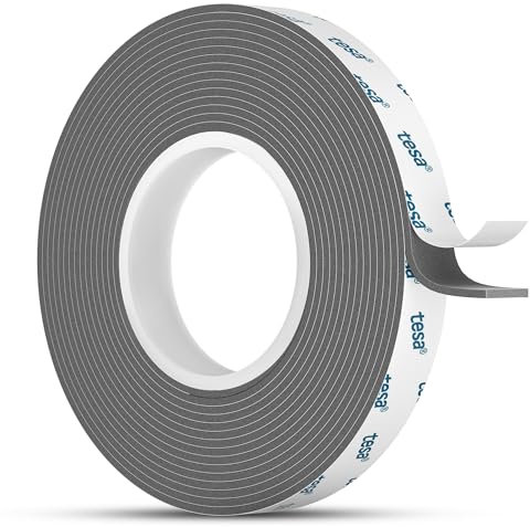Emitever Doppelseitiges Klebeband Extra Starkes, 06311 Multifunktionales Montageklebeband Klebestreifen im Außen und Innenbereich (3 m*10 mm*1.1 mm)