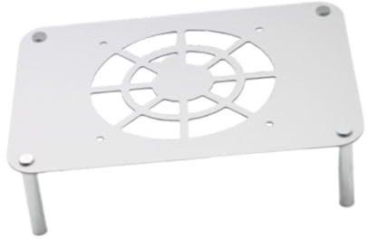 LeeQinersw Base di Raffreddamento per Router, Supporto per TV, Staffa Portatile Multifunzione per, ripiano di Raffreddamento per Router per, Argento