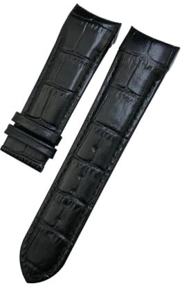 BWBVHRHZY 22mm 23mm 24mm Leder Armband Fit for Tissot 1853 Couturier T035 T035627 T035410 Schwarz Braun Uhr Armband werkzeuge(Black,22mm)