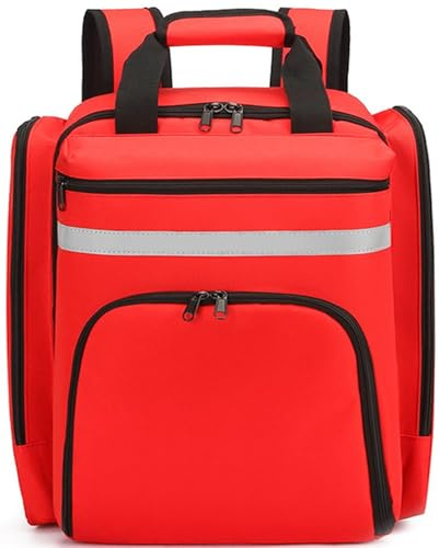 REHOOF Medizinischer Notfall-Rucksack, Erste Hilfe Tasche Leer, Notfallrucksack, Ersthelfer-Traumatasche Mit Reflektierenden, Großen Kapazität, Erste-Hilfe-Sets Für Camping & Reisen,Haushaltspflege B