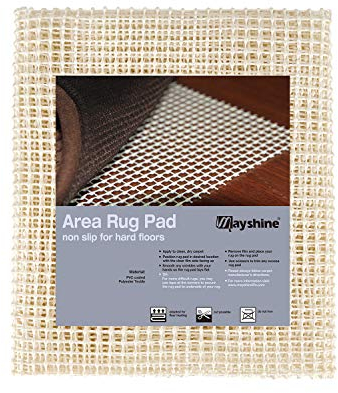 MAYSHINE Non Slip Rug Gripper Underlay Mat - PVC Anti Slip Rubber Matting for Rugs on Laminate, Wooden, Vinyl Floors - Perfect Anti Slip Rug Underlay for the Kitchen, Home, Office & More - 100x150 cm