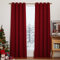 PONY DANCE Wohnzimmer Gardinen mit Ösen Rote Vorhänge Verdunkelung 2er Set Thermal Curtains Blackout Verdunklungsvorhänge Thermogardine Wärmeisolierend, H 228 x B 117 cm