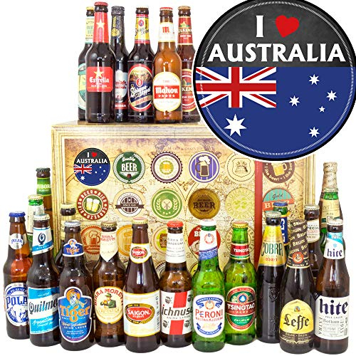 I love Australia / 24x Weltbiere/Für Australien Fan/Bier Adventskalender 2024 2025 Männer