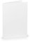 PAPERADO 100 Faltkarte DIN A6 Weiß gerippt - Doppelkarte vorgefaltet 220 g/m² - 210 x 148 mm - Klappkarten Basteln Einladungskarten Hochzeit Kommunion