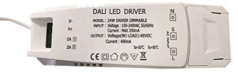 Lampenlux LED Driver Trafo max. 24W DC max 48V 480mA DALI-Dimmbar