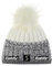 Eisbär Focus Lux Crystal Skipool Mütze Beanie Strickmütze Wollmütze Wintermütze Skimütze Bommelmütze (One Size - weiß-grau)