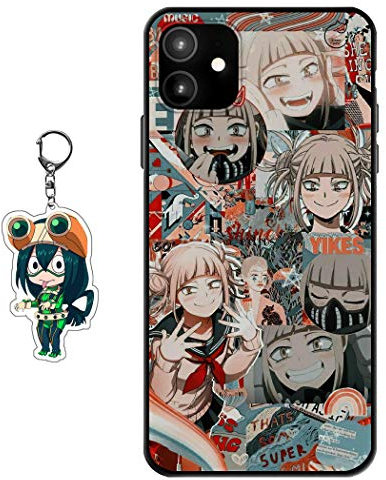 Staremeplz Compatible with iPhone 12 Case With Anime Figure Design [With Keychain], Soft Silicone TPU Cartoons Protective Phone Case for iPhone 12