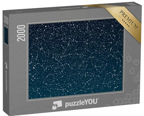 puzzleYOU: Puzzle 2000 Teile „Sterne am dunkelblauen Himmel“ – aus der Puzzle-Kollektion Astronomie