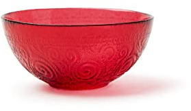 Excelsa Arabesque Red Coupelle Diamètre: 15 cm, Verre Décoré