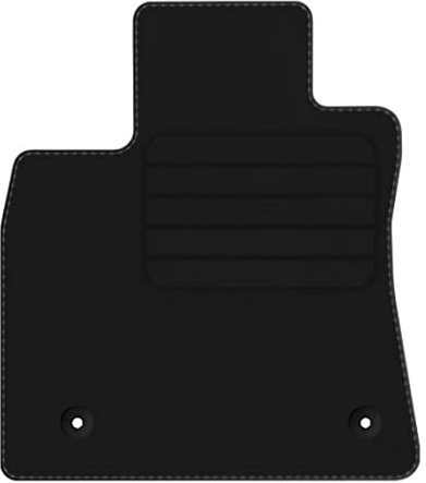 Velourmatte für Dacia Sandero Stepway III ab Bj. 2021 Basic LP runde Befestigungen Mit Absatzschoner Passform Neu Veloursfussmatte Automatte