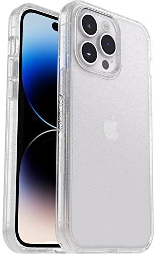 OtterBox Symmetry Clear Case for iPhone 14 Pro Max, Shockproof, Drop proof, Protective Thin Case, 3x Tested to Military Standard, Antimicrobial Protection, Stardust