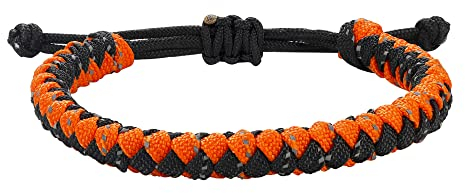 JENDEAR SHINE Pulsera de Paracord para Hombre, Pulsera de Cuerda Impermeable Tejida a Mano Ajustable para Vela, Surf, Senderismo al Aire Libre