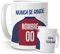 mundohuevo Taza Personalizada Osasuna | Tazas de Desayuno Fútbol | Regalo Original para Verdaderos Rojillos | Cosas de Fútbol para Niños | Regalos Camisetas Futbolistas Mundial (CA Osasuna)