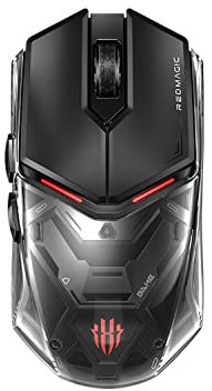 Mouse da gioco wireless USB C REDMAGIC, sensore PAW3395, 75 g, 26000 DPI, 450 mAh, cablato/wireless/Bluetooth, durata di 80 milioni di clic, luci colorate da 16,8 milioni, PC/Mac