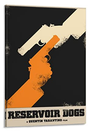 HAUHAU Filmposter Reservoir Dogs (4) Wandkunst-Poster, Schriftrolle auf Leinwand, Malerei, Wohnzimmer, Dekoration, Zuhause, 60 x 90 cm