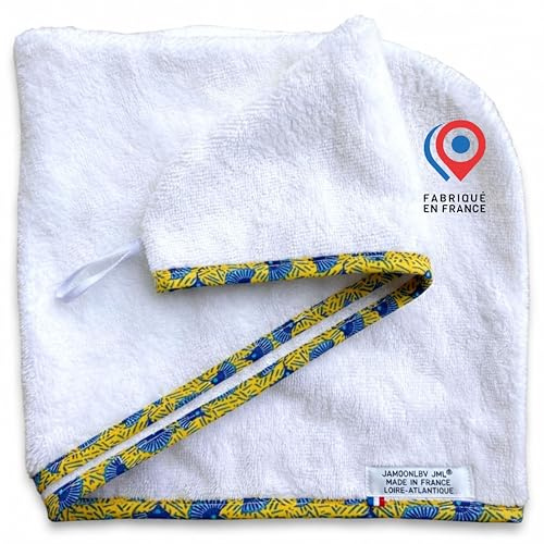 JaMoonLBV Jml Serviette Cheveux Douce Éponge Bambou Made in France | Fabriqué en France