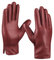 MGGMOKAY Herren Lederhandschuhe Touchscreen Kaschmir gefüttert,Rot,L
