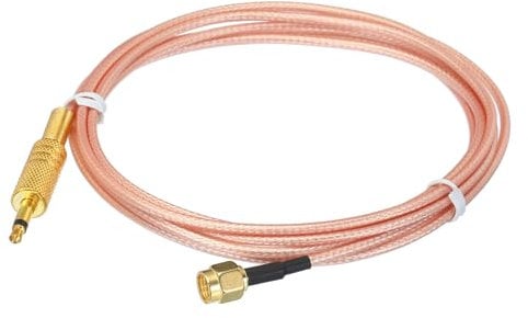 sourcing map 1Pcs 6FT/1.8m RG316 Coaxial Cables SMA Male to 3.5mm TS Male Low Loss Coaxial Cable for Network 2G 3G 4G Antenna Router Coax Mobile to Base Antenna Orange