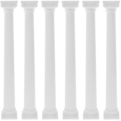 GANAZONO Römische Mini-Säule aus Kunststoff, griechische Säulen, klassische griechische Statuen, künstlerisches Ornament, architektonische Skulptur für Hochzeit, Tisch, Büro, Schreibtisch, Hof,