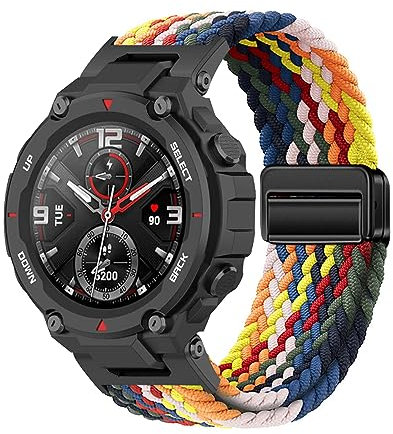 Stoff Armband Kompatibel mit Amazfit T-Rex/T-Rex Pro Armband Nylon Für Herren Damen Sport Ersatzband mit Uhrenarmband Für Amazfit T-Rex/T-Rex Pro (3)