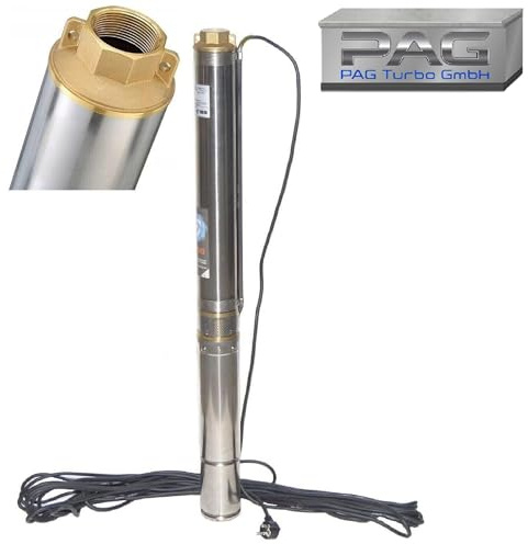 PAG Turbo GmbH® - 3 Tiefbrunnenpumpe sandverträglich bis 5% - 3000L/h 11bar (Ti27-11ar - 3000L/h)