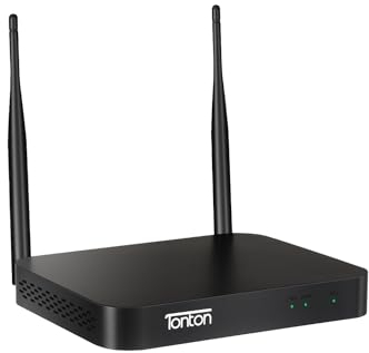 Tonton 2K NVR Digitaler Netzwerk Video Recorder WLAN für Funk Überwachungskameras, Remote Smartphone Access, Online PC/APP Fernzugriff (NO HDD) Recorder für APP: ISMKIT/IPPRO/EseeCloud