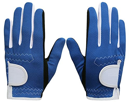 QUYNAGER Golfhandske 1 par Gloves Golf Barn Junior Barn Vänster Höger Hand Regngrepp 3D Prestanda Mesh Halkfritt Micro Mjuka Fiber Golfhandskar