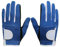 QUYNAGER Golfhandschuhe 1 Pair Golfhandschuhe Kinder Junior Kinder gelassene rechte Hand Regen Griff 3D Leistung Mesh rutschfeste Micro Weiche Faser Golfhandschuh (Color : Blue, Größe : S)