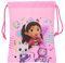 GABBY'S DOLLHOUSE PARTY – Sacchetto per spuntino da pranzo, con porta cibo, qualità e massima resistenza, 20 x 25 cm, colore rosa chiaro, rosa chiaro, Estándar, Casual