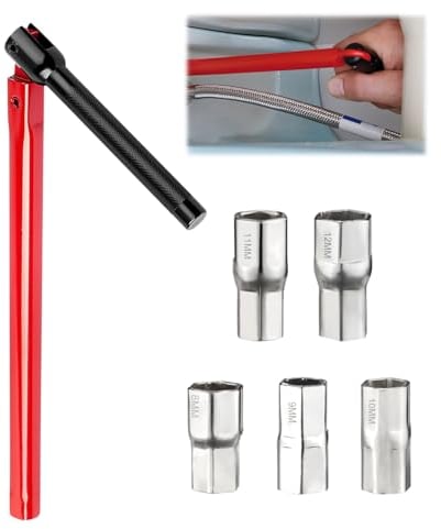 Luckwaii Chiave Rubinetto Lavello Chiave per Dadi Rubinetti Wrench Sink Faucet Chiave per Rubinetto Sottolavello 13 mm Adattatore Utensile per L'installazione dei Rubinetti 8-12 mm