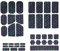 SHADOW BOOLT Universelles Griptape, selbstklebend, vorgeschnitten, schweißresistent, professionelles Mäuse-Upgrade-Set, rutschfest, schweißresistent, Mausgriffe, Gaming-Mäuse-Upgrade-Kit, 0,35 mm