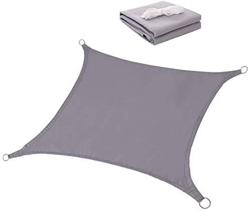 CIYODO Sonnenschutzsegel 5 X 6 M Polyester Segel Uv-Schutz Für Garten Terrasse Swimmingpool Mit D-Ringen