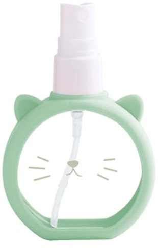 Botella de spray con niebla fina, botella de perfume recargable de dibujos animados de 55 ml | Botella de spray cosmética vacía a prueba de fugas, recipiente de líquido reutilizable con tapa para