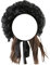 Vintage viktorianische Teeparty-Mütze, Lolita, Teeparty, Sonnenhut, Spitze, Schleife, Haube für Damen, Schwarz , Einheitsgröße
