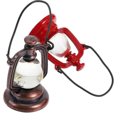 KOMBIUDA 2stücke Miniatur Kerosenlampen Für Deko Lampen Für Spielzeughäuser Retro Design Und Rotkupfer Für Kreative Mikrolandschaften Und Kinderzimmer