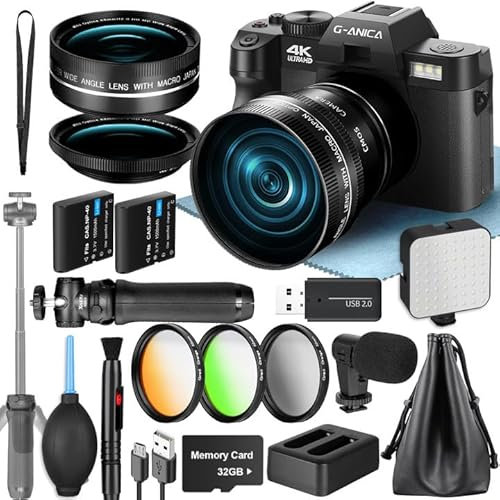Digital Cameras for Photography,48MP&4K,