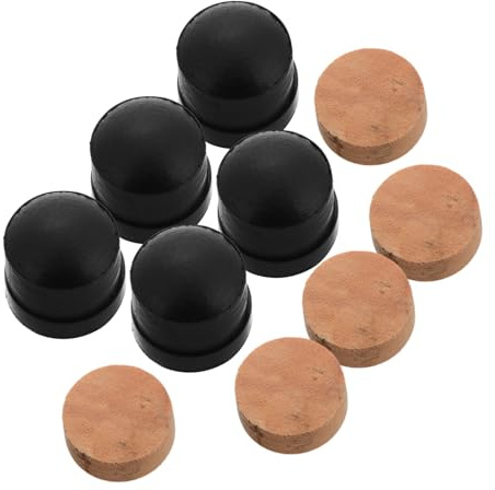 SUPVOX 10pcs Trombone Water Key Repair Kit with Cork Pads and Slide Rubber End Tip Bumpers Easy Installation Support Feet for Instrument Maintenance and Replacement