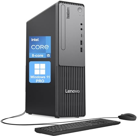 Lenovo ThinkCentre Neo 30s Gen 5 SFF Desktop Computer, 8-core Intel Core i5-13420H, 32GB DDR5, 2TB SSD, HDMI + VGA, Wi-Fi, RJ-45, USB-C, Wired Keyboard & Mouse, Windows 11 Pro