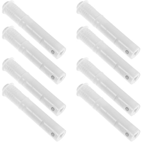 Gatuida 8pcs White Push to Release Cabinet Hardware Latch 20mm Travel Hidden Touch Catch for Wardrobe Doors and Cupboards, Press-to-Open Spring-Loaded Closet Door Opener