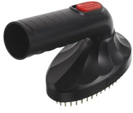 Brosse de Toilettage pour Chien à Aspiration, 1 Pièce, Plastique Noir | Diamètre 32mm, Usage Intérieur, Contrôle Mue Saisonnière, Accessoire de Remplacement pour Aspirateur