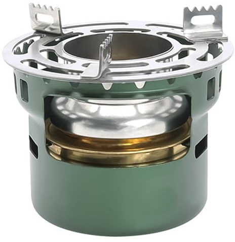 Camping Stove|Alcohol Stove, Adjustable Temperature Mini Spirit Burner with Pot Stand, Portable Camping, Lightweight Backpacking, Outdoor Burner for BBQ Cooking Picnic