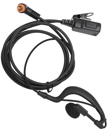 Jopwkuin Push-to-Talk-Mikrofon-Headset, Klare Klangübertragung, Ohrbügel, G-Form-Headset für SL7550, SL7580, SL7590-Radio, Hervorragende Kabelhaltbarkeit, für Nachtclubs, Bars