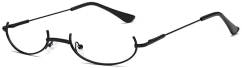 Tsophreniq Brillen mit silbernem Rahmen ohne Gläser, Anime Karnevalsbrillen für Cosplay und Party Accessoires, Mode