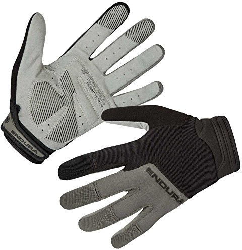 Endura Herren Hummvee Plus Fahrradhandschuhe II | Gel-Polsterung | Knöchelschutz Handschuhe, Schwarz, XL