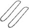 SPARES2GO 16 Low Kickback Semi Chisel Bar Saw Chain for Macallister Chainsaws 57 Drive Links (Pack of 2)