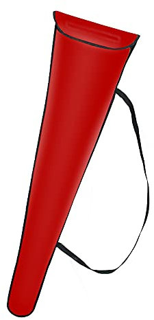 LEONARK Fechter Schwert Sling Umhängetasche für Folie Degen und Säbel - Schwert Ärmel Abdeckung Fall Rohr Rohr für Fechten Waffen Lame- Professionelles Fechten Zubehör (Dual Sword Bag-Red)