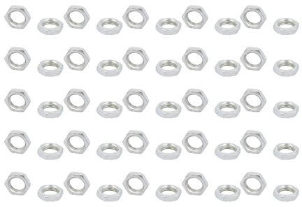 sourcing map 50pcs M10 x 4mm Innengewinde Metall Sechskantmutter Verschluss 1mm Gewinde Pitch DE de